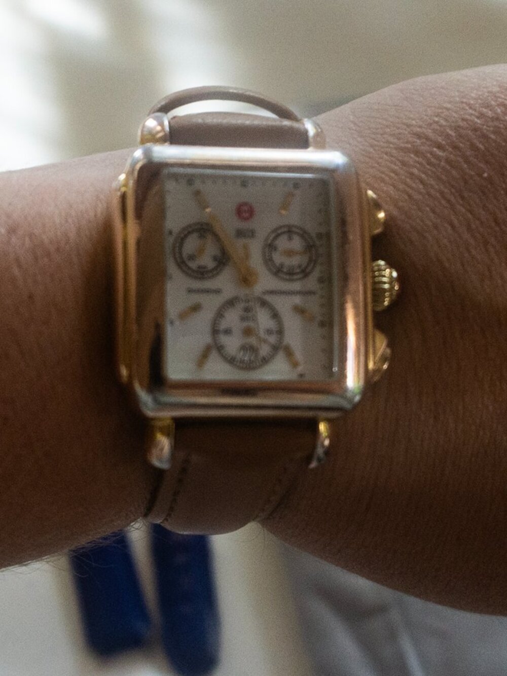 Rose Gold Michele Deco Watch